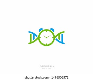 DNA alarm Logo vector design template