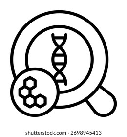 Elemento De Icono De Análisis De Adn Para Diseño Y Vector