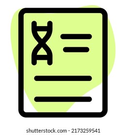 DNA analysis report with swab testing method