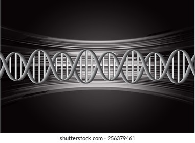 DNA background. molecular structure of planar elements. vector. black Light Abstract Technology background for computer graphic website internet and business. text box.