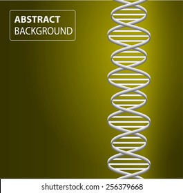 DNA background. molecular structure of planar elements. vector. yellow Light Abstract Technology background for computer graphic website internet and business. text box.