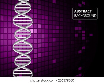 DNA background. molecular structure of planar elements. vector. purple Light Abstract Technology background for computer graphic website internet and business. text box. Tables, mosaic