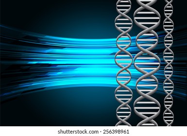 DNA background. molecular structure of planar elements. vector. blue Light Abstract Technology background for computer graphic website internet and business. text box.