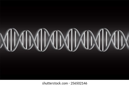 DNA background. molecular structure of planar elements. vector. black Light Abstract Technology background for computer graphic website internet and business.