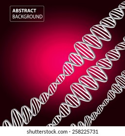 DNA background. molecular structure of planar elements. vector. pink Light Abstract Technology background for computer graphic website internet and business. sound wave.
