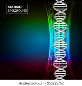 DNA background. molecular structure of planar elements. vector. colorful Light Abstract Technology background for computer graphic website internet and business. sound wave.