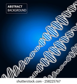 DNA background. molecular structure of planar elements. vector. blue Light Abstract Technology background for computer graphic website internet and business. sound wave.