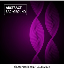 DNA background. molecular structure of planar elements. vector. purple Light Abstract Technology background for computer graphic website internet and business. text box. card. banner