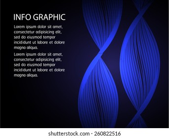 DNA background. molecular structure of planar elements. vector. blue Light Abstract Technology background for computer graphic website internet and business. text box. card. banner