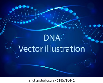 DNA background. Vector illustration