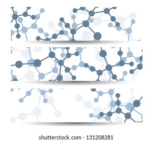 Dna banner for your design, digital Illustration.
