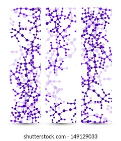 Dna banner for your design, digital Illustration.