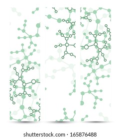 Dna banner for your design, digital Illustration.