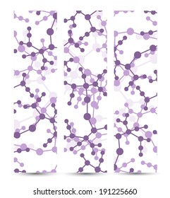 Dna banner for your design, digital Illustration.