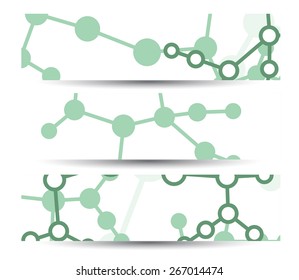 Dna banner for your design, digital Illustration.