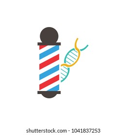 Dna Barber Logo Icon Design