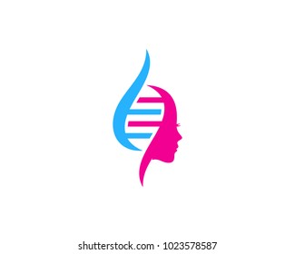 Dna Beauty Icon Logo Design Element