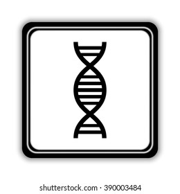 DNA  - black vector icon