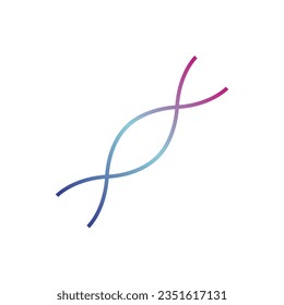 Dna black vector icon. Simple glyph symbol.