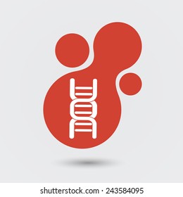 DNA blood icon