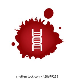 DNA blood icon