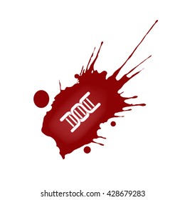 DNA blood icon
