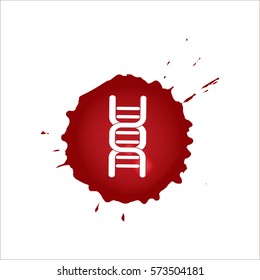DNA blood icon 