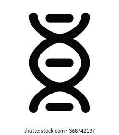 DNA Bold Line Vector Icon 