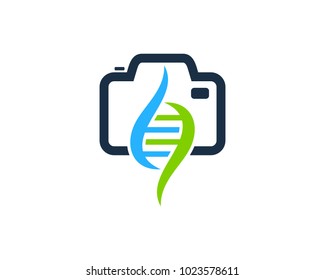 Dna Camera Icon Logo Design Element
