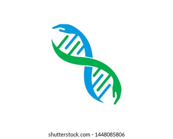 DNA Care Logo Template Design Vector, Emblem, Design Concept, Creative Symbol, Icon