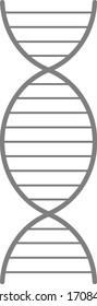DNA chain icon. Vector image.