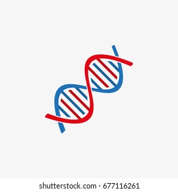 DNA chain vector icon