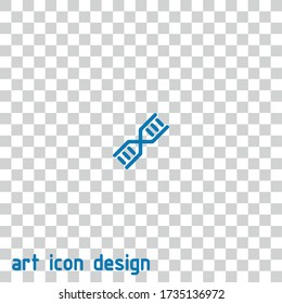 dna chain vector icon on isolated background