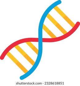 DNA chain vector illustration. Symbol of genetic material and life.