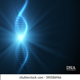 DNA Chain Vector Science Background. Vector Eps10.