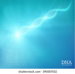 DNA chain vector science background. Vector eps10.