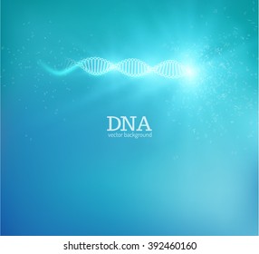 DNA chain vector science background. Vector eps10.
