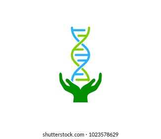 Dna Charity Icon Logo Design Element