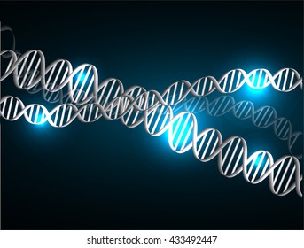 DNA chromosomal, DNA structure, DNA background. molecular structure of planar elements. vector. blue Light Abstract Technology background for computer graphic website internet 