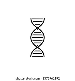 DNA or chromosome abstract strand symbol. Vector illustration