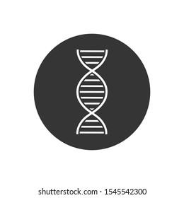 DNA or chromosome abstract strand symbol. Vector illustration