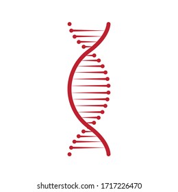 DNA or chromosome icon design isolated on white background