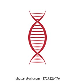 DNA or chromosome icon design isolated on white background