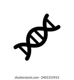 Dna chromosome icon. Simple vector sign