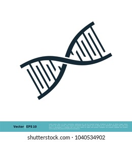DNA Chromosome Icon Vector Logo Template Illustration Design. Vector EPS 10.