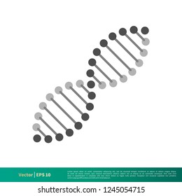 DNA Chromosome Icon Vector Logo Template Illustration Design. Vector EPS 10.