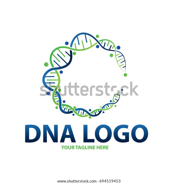 Dna円のロゴ のベクター画像素材 ロイヤリティフリー