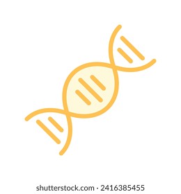 DNA-Farbumrisssymbol , Vektorgrafik, Pixel perfekt, Illustrationsdatei