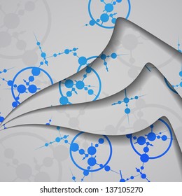 Dna colorful illustration, digital composition.