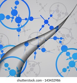 Dna colorful illustration, digital composition.